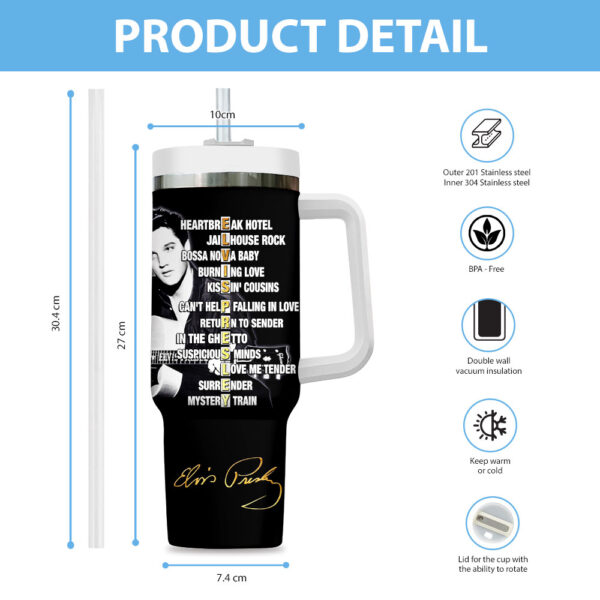 Elvis Presley 40oz Stanley Tumbler - VANDH 4523