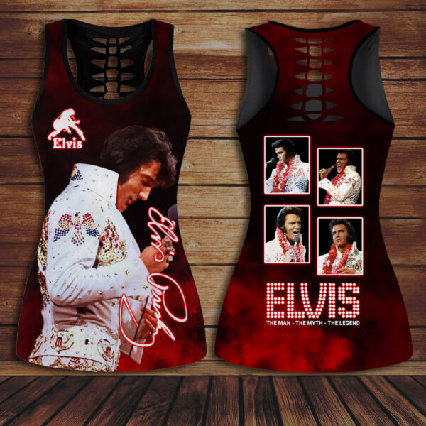 Elvis Presley Hollow Tank Top Leggings - HOATT 10802