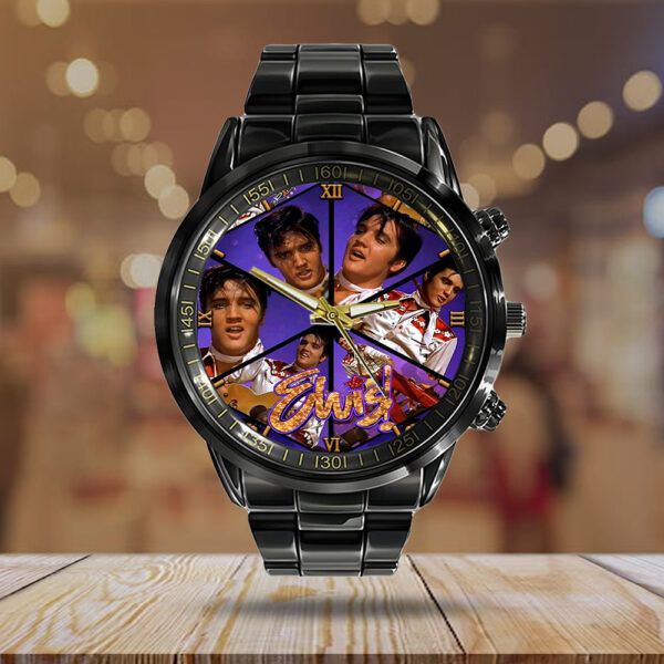 Elvis Presley Black Stainless Steel Watch - GNE NEW329