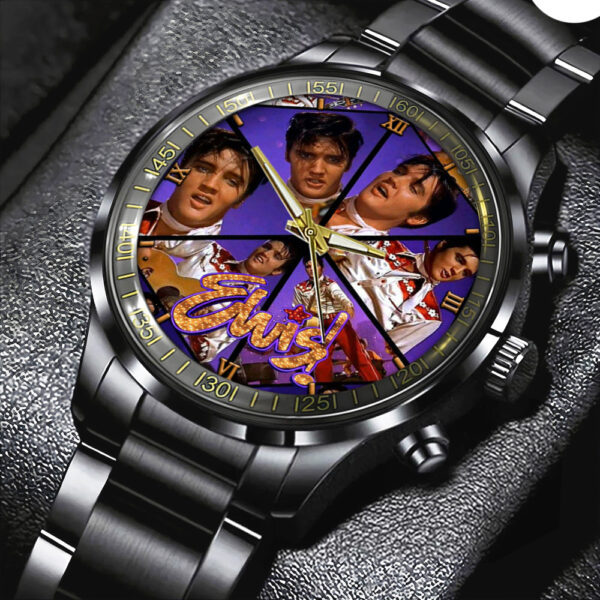 Elvis Presley Black Stainless Steel Watch - GNE NEW329
