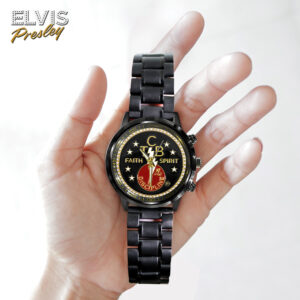 Elvis Presley Black Stainless Steel Watch - GNE 3547