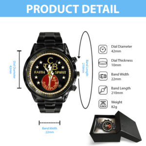 Elvis Presley Black Stainless Steel Watch - GNE 3547