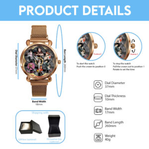 Elvis Presley Mesh Strap Quartz Watch - TANTN 12823