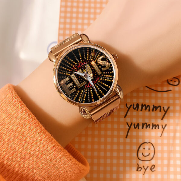 Elvis Presley Mesh Strap Quartz Watch - TANTN 12824