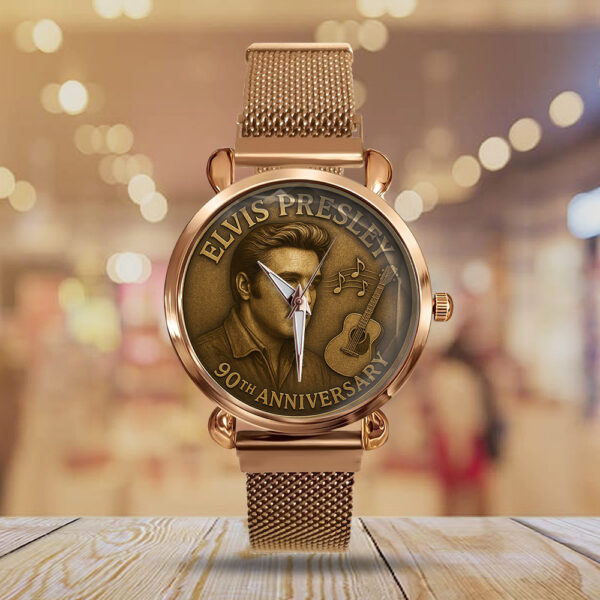 Elvis Presley Mesh Strap Quartz Watch - TANTN 12825