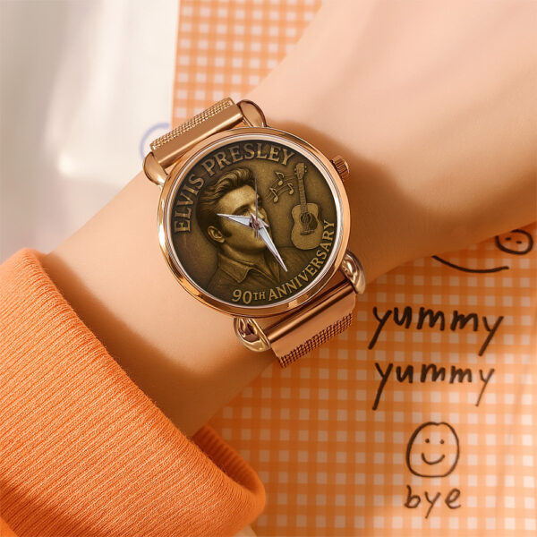 Elvis Presley Mesh Strap Quartz Watch - TANTN 12825