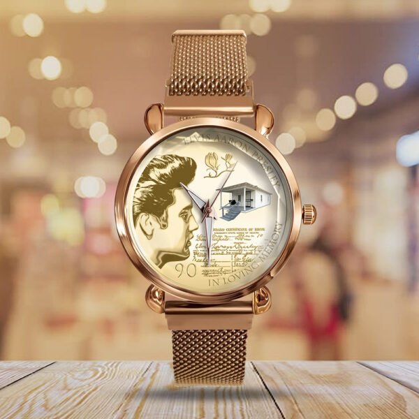 Elvis Presley Mesh Strap Quartz Watch - TANTN 12826