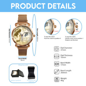 Elvis Presley Mesh Strap Quartz Watch - TANTN 12826