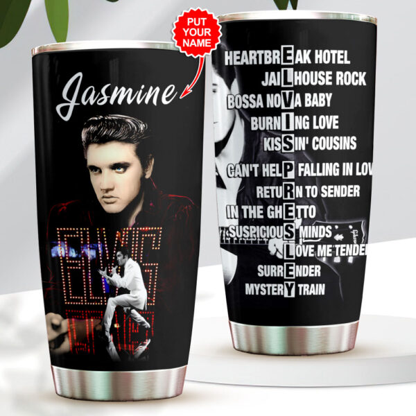 Personalized Elvis Presley Tumbler Cup - VANDH 4515