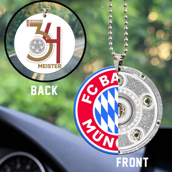FC Bayern München Custom Shape 2-sided Acrylic Car Ornament - MAITM 10893