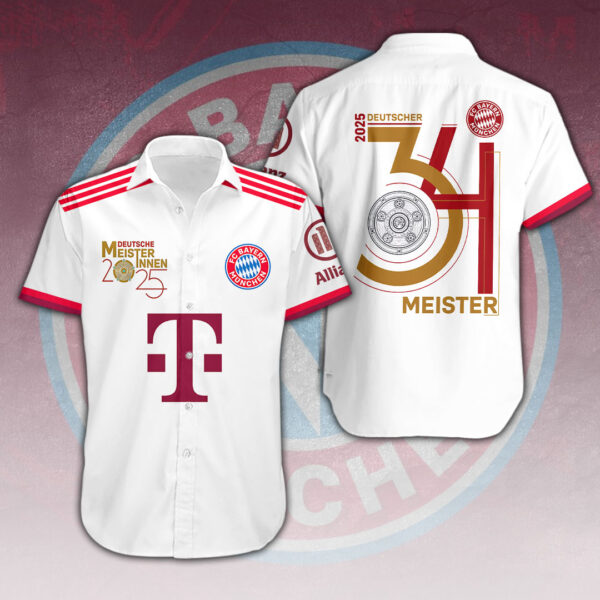 FC Bayern München Short Sleeve Dress Shirt – HOATT 10159.1