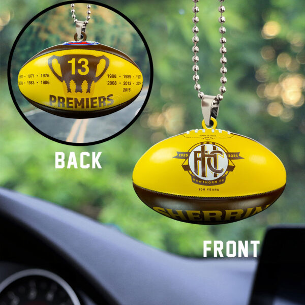 Hawthorn FC Custom Shape 2-sided Acrylic Car Ornament - MAITM 10900