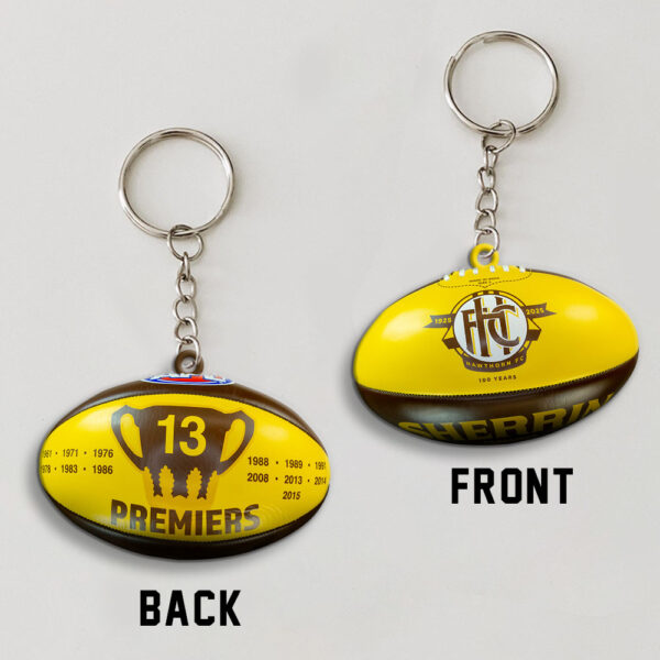 Hawthorn FC Custom Shape 2-sided Keychain - MAITM 10901