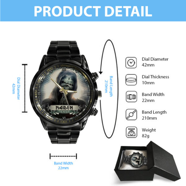 IRMA Black Stainless Steel Watch - GNE NEW348