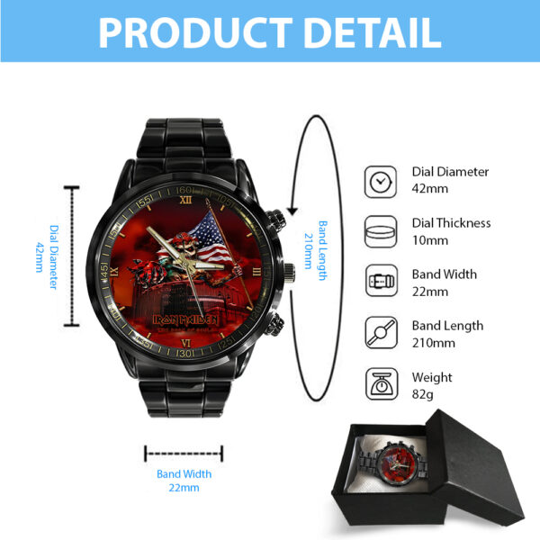 IRMA Black Stainless Steel Watch - GNE NEW340