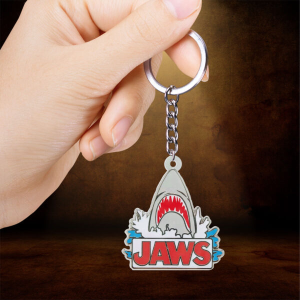 Jaws Custom Shape 2-sided Keychain - GNE NEW336