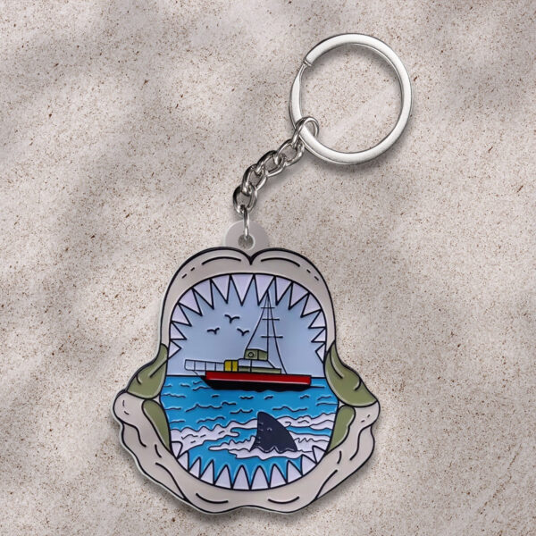 Jaws Custom Shape 2-sided Keychain - GNE NEW337