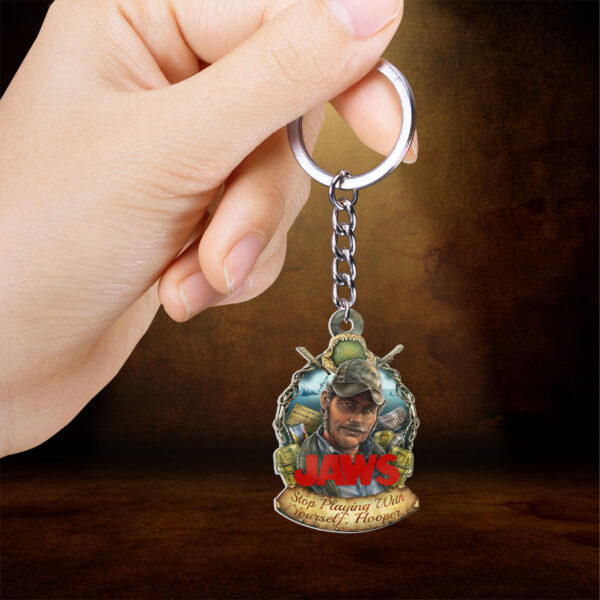 Jaws Custom Shape 2-sided Keychain - GNE NEW366