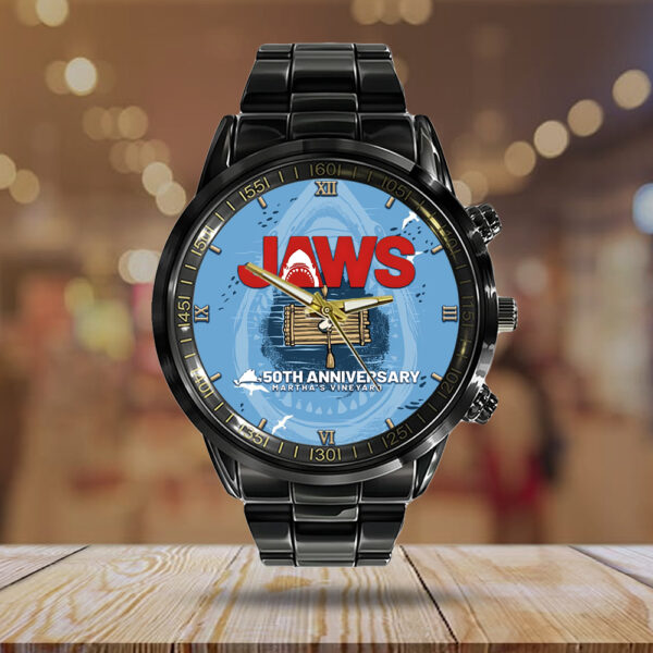 Jaws Black Stainless Steel Watch - GNE NEW332