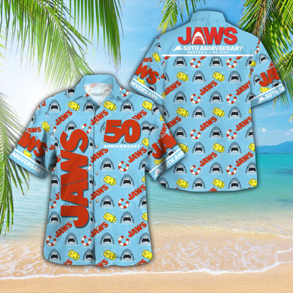 Jaws 3D Hawaiian Shirt - GNE NEW331