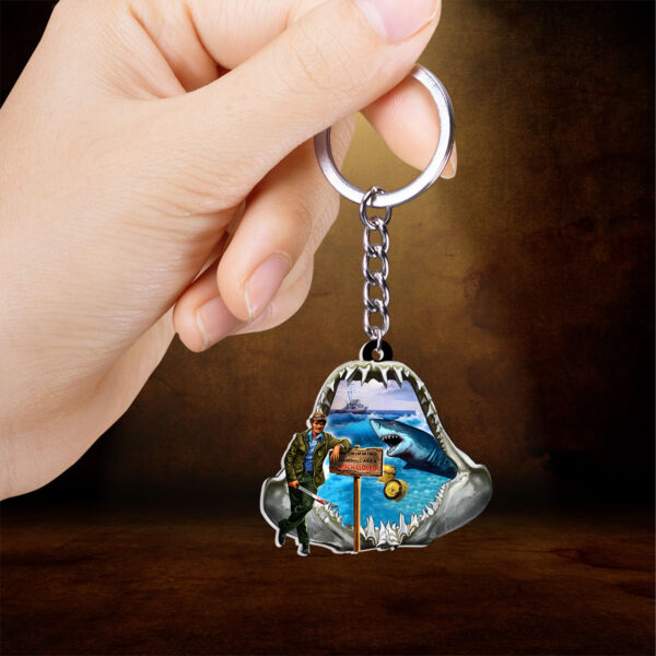 Jaws Custom Shape 2-sided Keychain - HOATT 10593