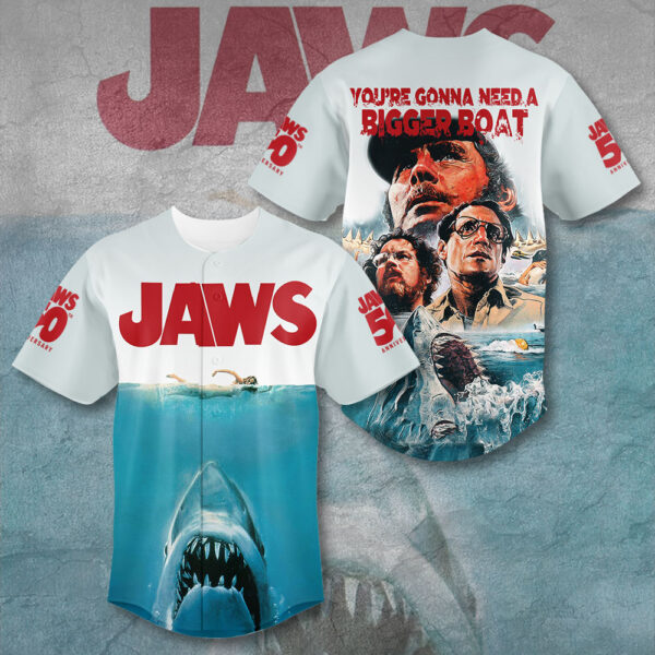 Jaws Baseball Jersey - TANTN 12533