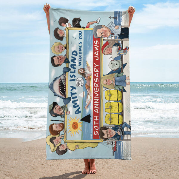 Jaws Rectangle Beach Towel - TANTN 12529