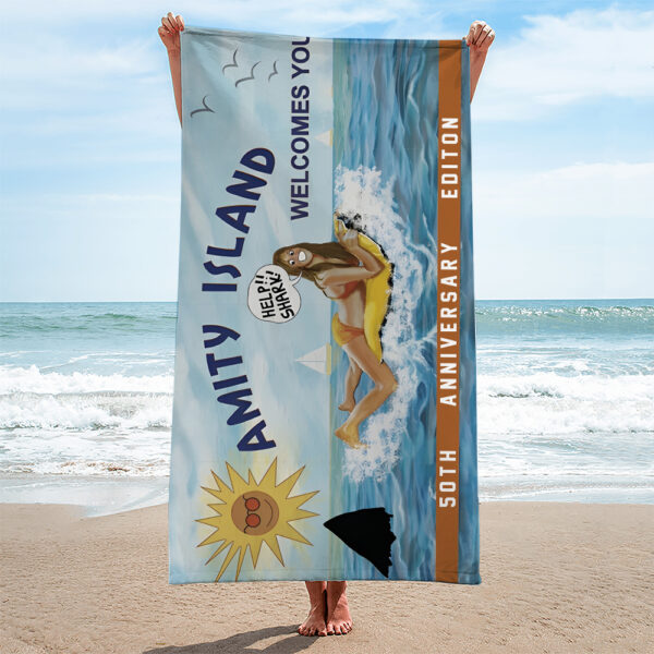 Jaws Rectangle Beach Towel - TANTN 12877