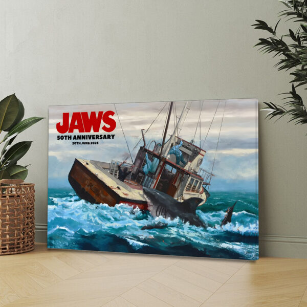 Jaws Rectangle Canvas With Inner Frame - MAITM 11168