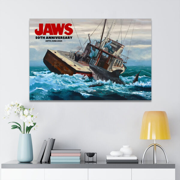 Jaws Rectangle Canvas With Inner Frame - MAITM 11168