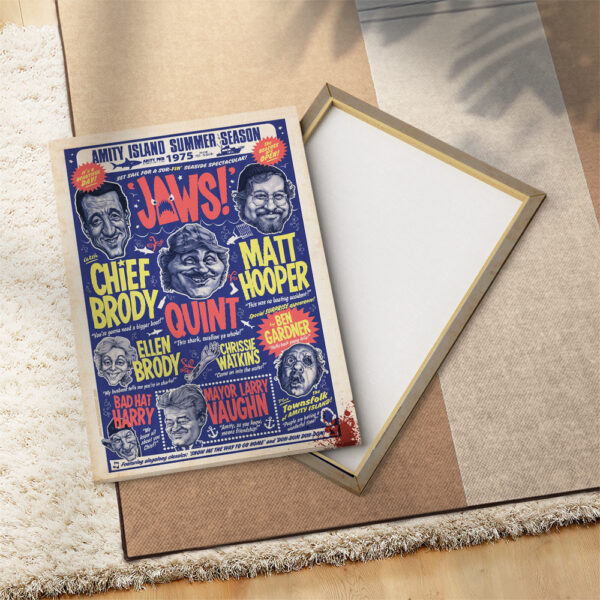 Jaws Rectangle Canvas With Inner Frame - MAITM 11183