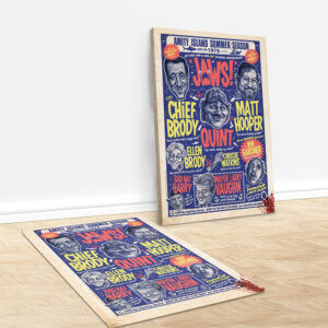 Jaws Rectangle Canvas With Inner Frame - MAITM 11183
