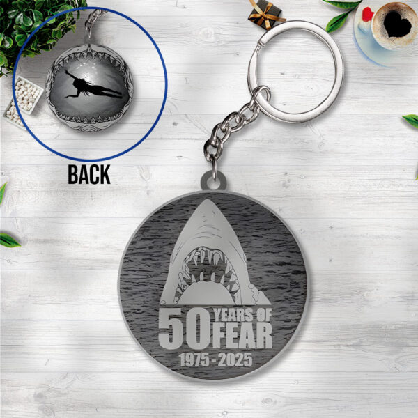 Jaws Custom Shape 2-sided Keychain - TANTN 12518