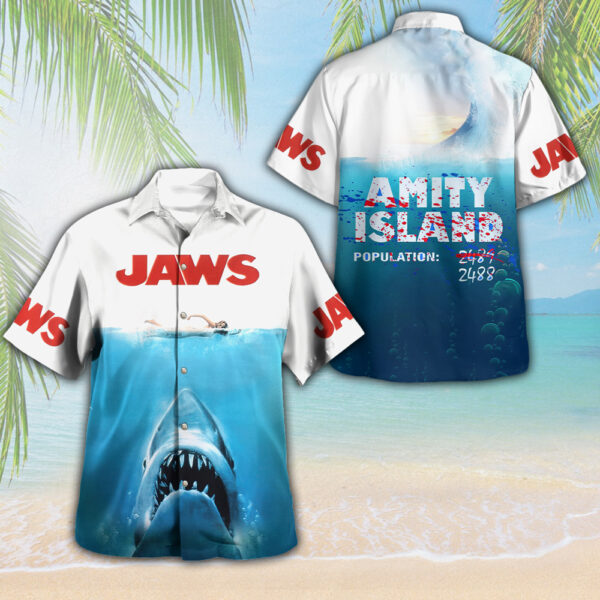 Jaws 3D Hawaiian Shirt - MAITM 11170