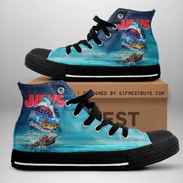 Jaws High Top Canvas Shoes - HOATT 10745