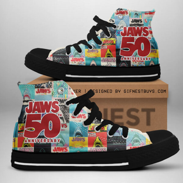 Jaws High Top Canvas Shoes - TANTN 12883