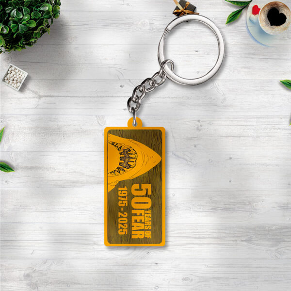 Jaws Custom Shape 2-sided Keychain - GNE 3351