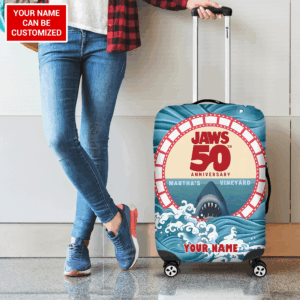 Personalized Jaws Luggage Cover - TANTN 12542