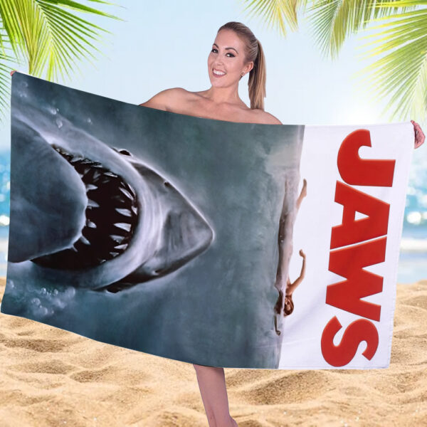 Jaws Rectangle Beach Towel - MAITM 10895