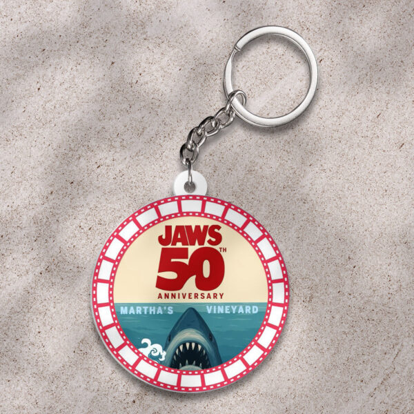 Jaws Custom Shape 2-sided Keychain - GNE NEW352