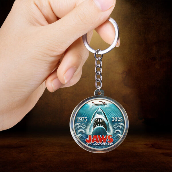 Jaws Custom Shape 2-sided Keychain - HOATT 10165
