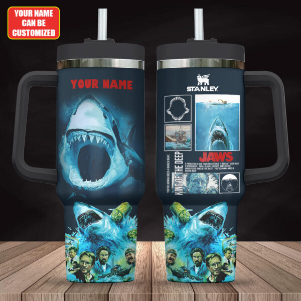 Personalized Jaws 40oz Stanley Tumbler - TANTN 12798