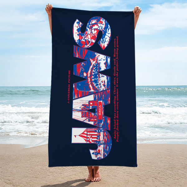 Jaws Rectangle Beach Towel - TANTN 12861