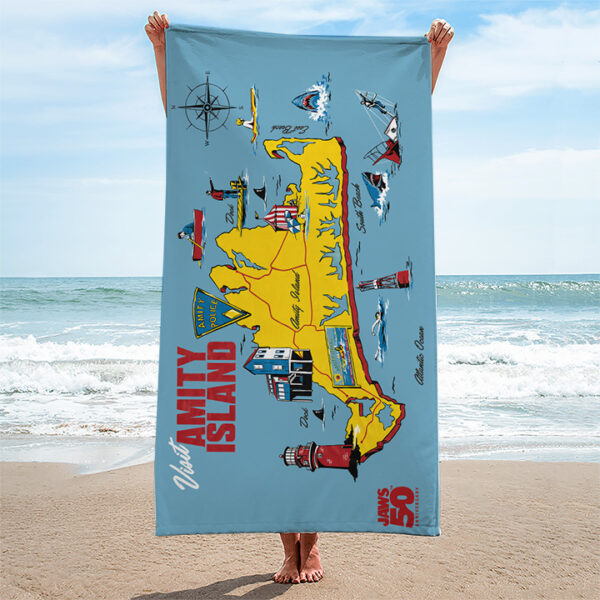 Jaws Rectangle Beach Towel - TANTN 12995