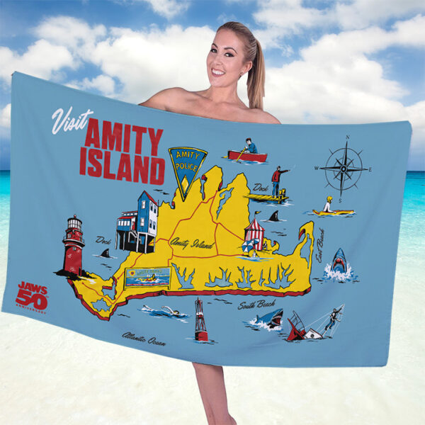 Jaws Rectangle Beach Towel - TANTN 12995