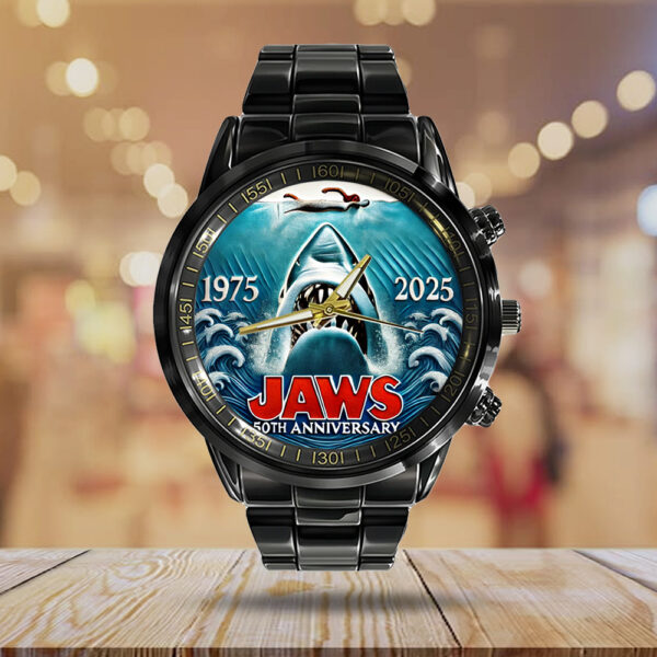 Jaws Black Stainless Steel Watch - TANTN 12524