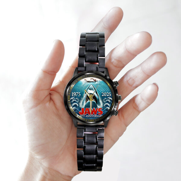 Jaws Black Stainless Steel Watch - TANTN 12524