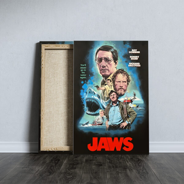 Jaws Rectangle Canvas With Inner Frame - HOATT 10176