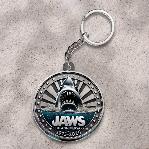 Jaws Custom Shape 2-sided Keychain - HOATT 10172