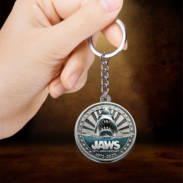 Jaws Custom Shape 2-sided Keychain - HOATT 10172